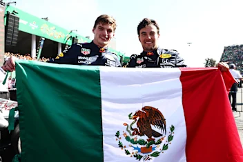 MEXICO CITY, MEXICO - NOVEMBER 07: Race winner Max Verstappen of Netherlands and Red Bull Racing