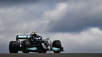PORTIMAO, PORTUGAL - APRIL 30: Valtteri Bottas of Finland driving the (77) Mercedes AMG Petronas F1