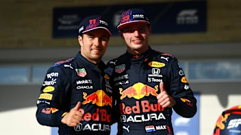 AUSTIN, TEXAS - OCTOBER 23: First place qualifier Max Verstappen of Netherlands and Red Bull Racing