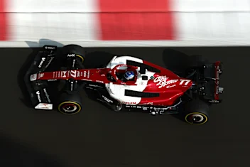 ABU DHABI, UNITED ARAB EMIRATES - NOVEMBER 22: Valtteri Bottas of Finland driving the (77) Alfa