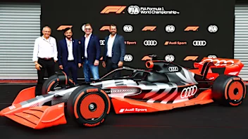 SPA, BELGIUM - AUGUST 26: (L-R) Stefano Domenicali, CEO of the Formula One Group, Mohammed ben