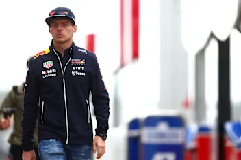 NORTHAMPTON, ENGLAND - JUNE 30: Max Verstappen of the Netherlands and Oracle Red Bull Racing walks