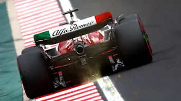 BUDAPEST, HUNGARY - JULY 30: Valtteri Bottas of Finland driving the (77) Alfa Romeo F1 C42 Ferrari