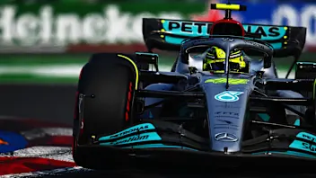 MEXICO CITY, MEXICO - OCTOBER 29: Lewis Hamilton of Great Britain driving the (44) Mercedes AMG