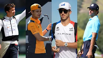 Alex Albon, Lando Norris, Pierre Gasly, Carlos Sainz are all taking part in the Netflix Cup in Las Vegas