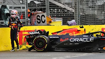 MELBOURNE, AUSTRALIA - MARCH 16: Liam Lawson of New Zealand and Oracle Red Bull Racing looks on on