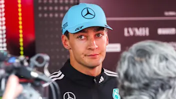 SPA, BELGIUM - JULY 26: George Russell of Great Britain and Mercedes AMG Petronas F1 Team prepares