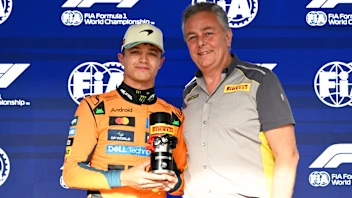 SAO PAULO, BRAZIL - NOVEMBER 07: Sprint Pole qualifier Lando Norris of Great Britain and McLaren