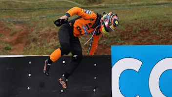 SAO PAULO, BRAZIL - NOVEMBER 08: Oscar Piastri of Australia and McLaren prepares to drive on the