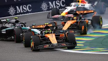 SAO PAULO, BRAZIL - NOVEMBER 09: Gabriel Bortoleto of Brazil and Stake F1 Team Kick Sauber gets out