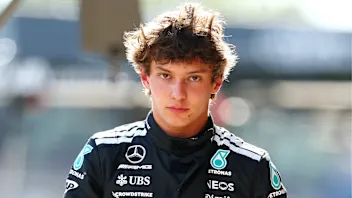 IMOLA, ITALY - MAY 17: Thirteenth placed qualifier Andrea Kimi Antonelli of Italy and Mercedes AMG