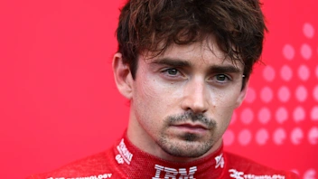 AUSTIN, TEXAS - OCTOBER 17: Charles Leclerc of Monaco and Scuderia Ferrari is interviewed during