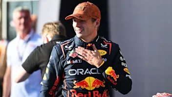 AUSTIN, TEXAS - OCTOBER 18: Pole position qualifier Max Verstappen of the Netherlands and Oracle