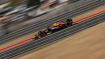 AUSTIN, TEXAS - OCTOBER 19: Max Verstappen of the Netherlands driving the (1) Oracle Red Bull