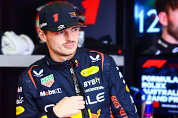 MELBOURNE, AUSTRALIA - MARCH 31: Max Verstappen of the Netherlands and Oracle Red Bull Racing looks