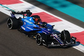 ABU DHABI, UNITED ARAB EMIRATES - DECEMBER 09: Carlos Sainz of Spain driving the (55) Williams FW47