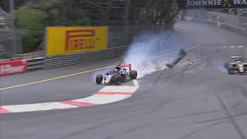 Verstappen has a huge crash after colliding with Grosjean - safety car