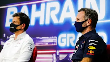 HORNER Christian  (gbr), Team Principal of Red Bull Racing, portrait, press conference during