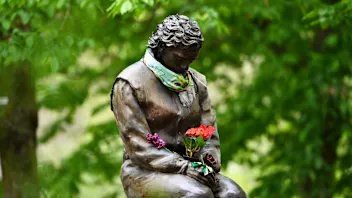 IMOLA, ITALY - APRIL 15: A general view of the Ayrton Senna memorial during previews ahead of the
