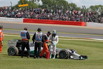 Nico Rosberg (GER) Mercedes AMG F1 W05 retires from the race. Formula One World Championship, Rd9,
