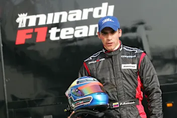 Pastor Maldonado (VEN) makes his F1 debut with Minardi Formula One Testing, Minardi evaluate new