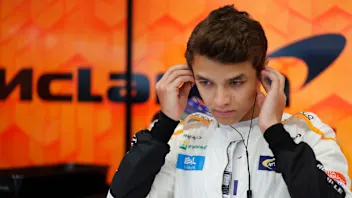 SPA-FRANCORCHAMPS, BELGIUM - AUGUST 24: Lando Norris, McLaren MCL33 Renault, prepares to drive in