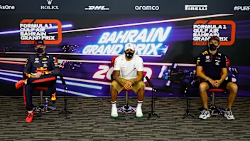 Press, conference, VERSTAPPEN Max (ned), Aston Martin Red Bull Racing Honda RB16, HAMILTON Lewis