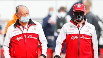 VASSEUR Frederic (fra), Team Principal of Alfa Romeo Racing ORLEN, RAIKKONEN Kimi (fin), Alfa Romeo