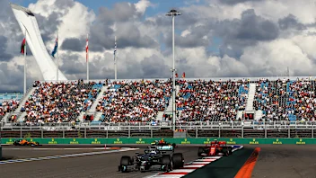 SOCHI, RUSSIA - SEPTEMBER 29: Valtteri Bottas driving the (77) Mercedes AMG Petronas F1 Team