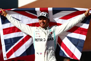 AUSTIN, TEXAS - NOVEMBER 03: 2019 Formula One World Drivers Champion Lewis Hamilton of Great