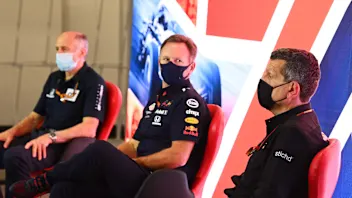 Franz Tost, Team Principal, AlphaTauri, Christian Horner, Team Principal, Red Bull Racing and