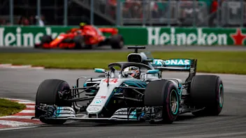 CIRCUIT GILLES-VILLENEUVE, CANADA - JUNE 10: Lewis Hamilton, Mercedes AMG F1 W09 during the