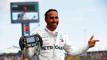 CIRCUIT PAUL RICARD, FRANCE - JUNE 24: Lewis Hamilton, Mercedes AMG F1, celebrates after winning