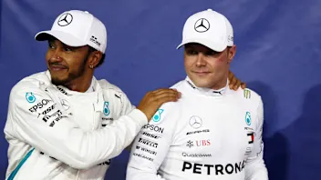 YAS MARINA CIRCUIT, UNITED ARAB EMIRATES - NOVEMBER 24: Lewis Hamilton, Mercedes AMG F1, with