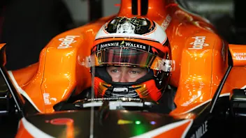 Silverstone, Northamptonshire, UK. 
Friday 14 July 2017.
Stoffel Vandoorne, McLaren, in cockpit