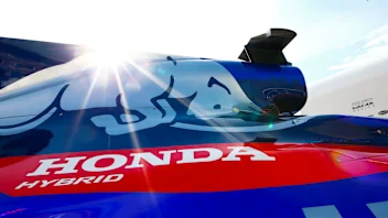 MONTE CARLO, MONACO - MAY 23: A Honda logo on the bodywork of a Toro Rosso during the Monaco GP at
