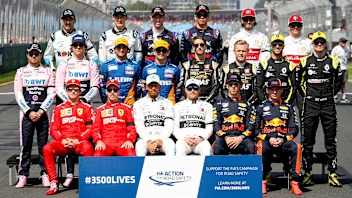 MELBOURNE GRAND PRIX CIRCUIT, AUSTRALIA - MARCH 17: The drivers pose for a group photo during the