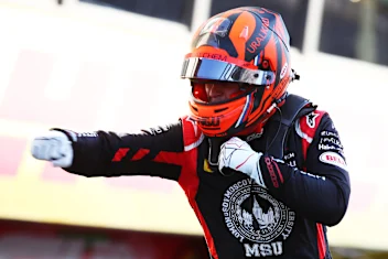 SCARPERIA, ITALY - SEPTEMBER 12: Race winner Nikita Mazepin of Russia and Hitech Grand Prix