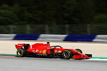 SPIELBERG, AUSTRIA - JULY 10: Sebastian Vettel of Germany driving the (5) Scuderia Ferrari SF1000