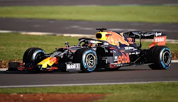 NORTHAMPTON, ENGLAND - FEBRUARY 12: Max Verstappen of the Netherlands driving the (33) Aston Martin