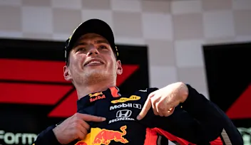 SPIELBERG, AUSTRIA - JUNE 30: Race winner Max Verstappen of Netherlands and Red Bull Racing
