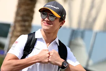 ABU DHABI, UNITED ARAB EMIRATES - NOVEMBER 29: Lando Norris of Great Britain and McLaren F1 walks