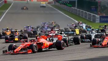 SPA, BELGIUM - SEPTEMBER 01: Start during the F1 Grand Prix of Belgium at Circuit de