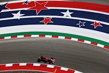 AUSTIN, TEXAS - NOVEMBER 01: Sebastian Vettel of Germany driving the (5) Scuderia Ferrari SF90 on