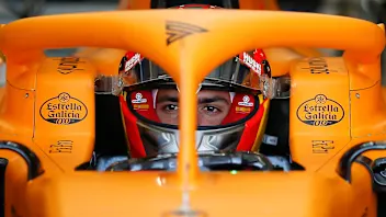 BARCELONA, SPAIN - FEBRUARY 19: Carlos Sainz of Spain and Mclaren F1 Team looks on during day one