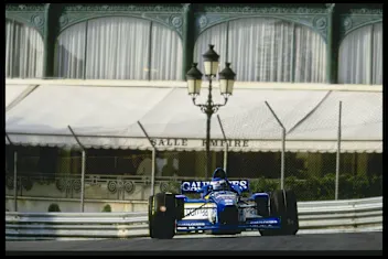 19 May 1996:  Oliver Panis of France wins the Monaco Grand Prix in Monte Carlo, Monaco. Mandatory