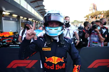 BAKU, AZERBAIJAN - JUNE 05: Race winner Juri Vips of Estonia and Hitech Grand Prix celebrates in