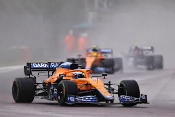 IMOLA, ITALY - APRIL 18: Daniel Ricciardo of Australia driving the (3) McLaren F1 Team MCL35M