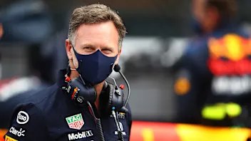 SPIELBERG, AUSTRIA - JULY 04: Red Bull Racing Team Principal Christian Horner looks on from the