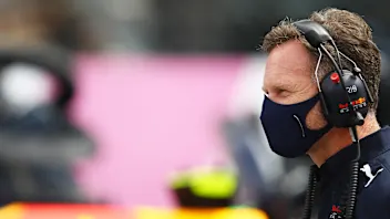 SPIELBERG, AUSTRIA - JULY 04: Red Bull Racing Team Principal Christian Horner looks on from the